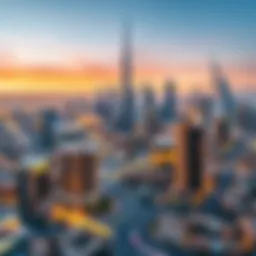 Stunning skyline view of Dubai's residential areas