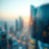 Overview of Dubai's skyline showcasing silicon-integrated buildings