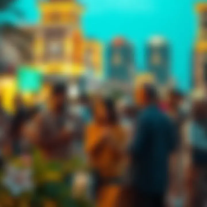 Fostering Community Connections A community gathering in Silicon Oasis highlighting social interactions among residents