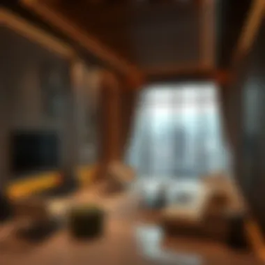 Luxurious interior design showcasing modern living