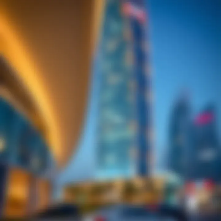 Architectural details of Sulafa Tower