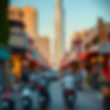 Vibrant community life surrounding Sulafa Tower