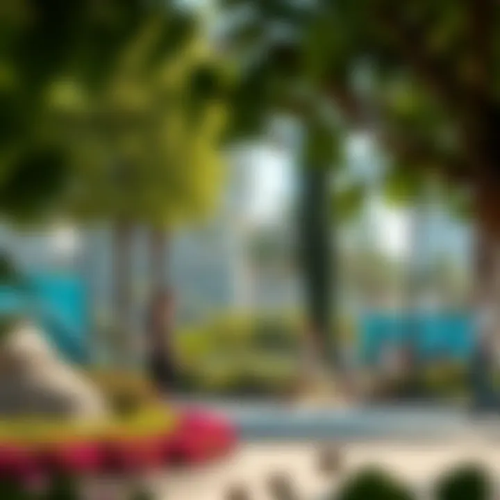 A vibrant park showcasing community engagement in Dubai