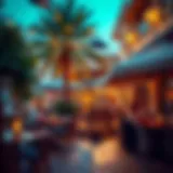 Charming outdoor seating area at The Hamptons Cafe & Restaurant