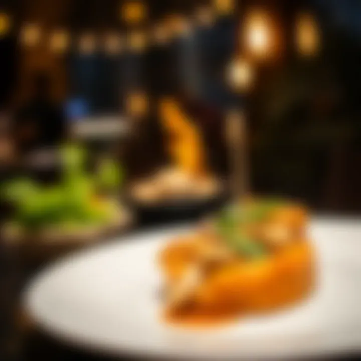 A beautifully plated dish representing menu offerings