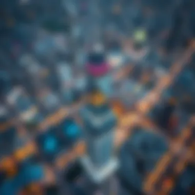 Aerial Perspective of Jewels Tower Aerial view of Jewels Tower showcasing its modern architecture