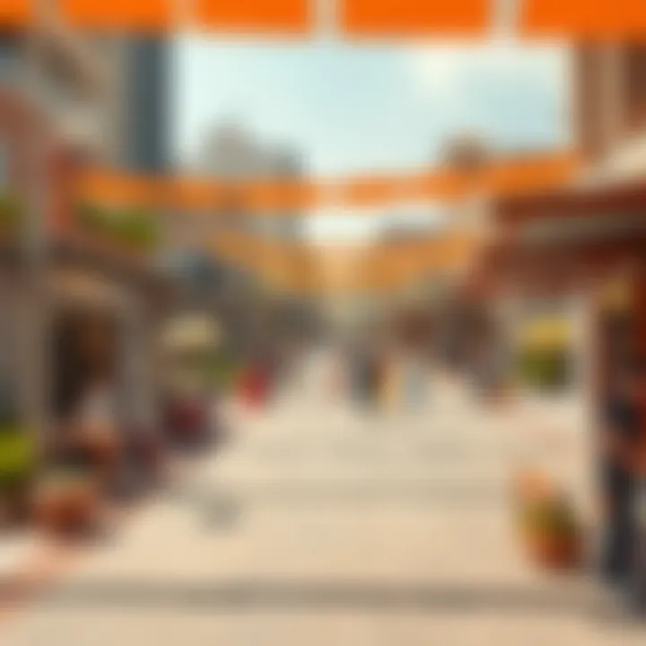 Inclusive Design of Town Square An inclusive design of a town square that caters to diverse community members