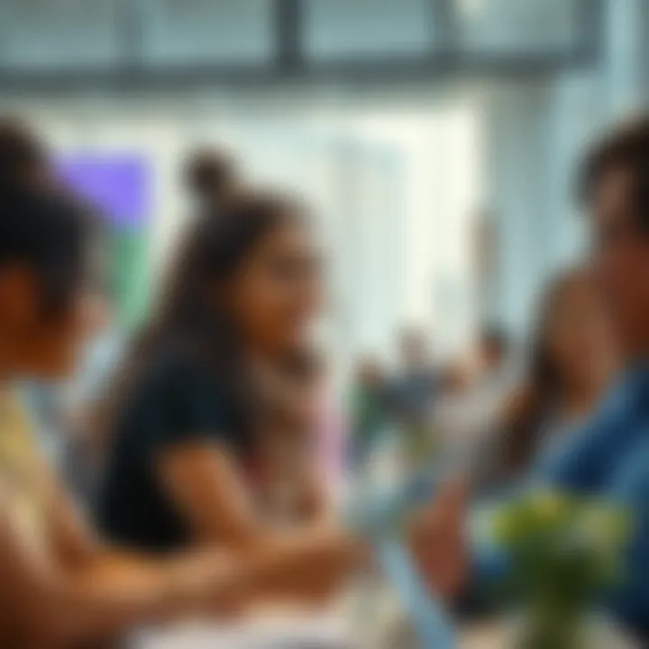 Fostering Inclusion Through Community Programming A diverse group of individuals participating in a community event at a center.