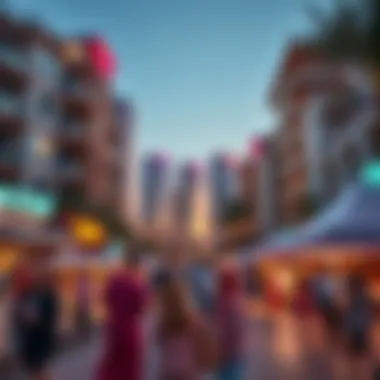 Community event in Town Square bringing residents together