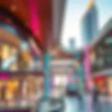 Modern Aesthetics of Town Square Mall Architectural design of Town Square Mall showcasing modern aesthetics