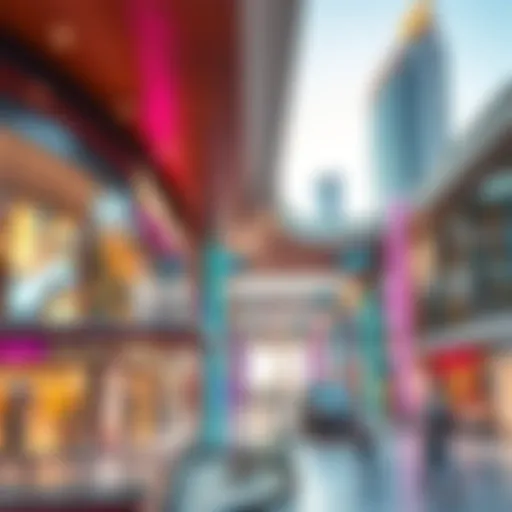 Modern Aesthetics of Town Square Mall Architectural design of Town Square Mall showcasing modern aesthetics