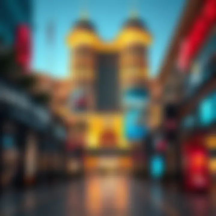 An inviting view of Oasis Mall highlighting its architectural features and shopping options.