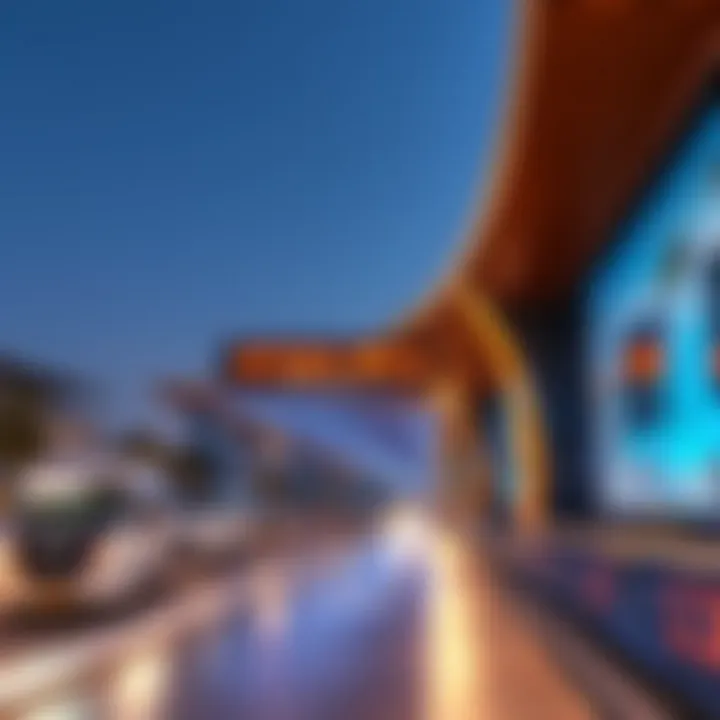 Al Safa Metro Station's modern design, emphasizing accessibility and connectivity.