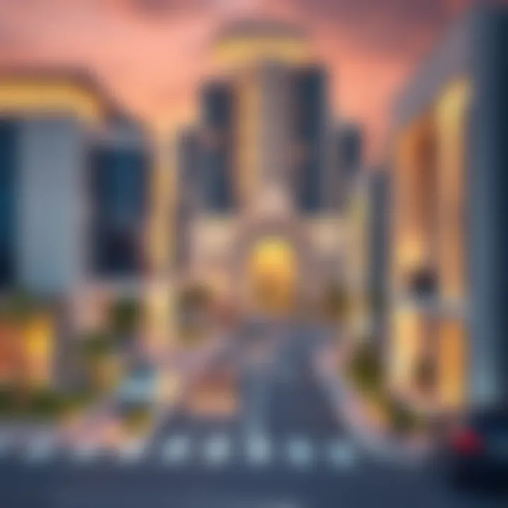 Modern architecture in Um Al Sheif neighborhood