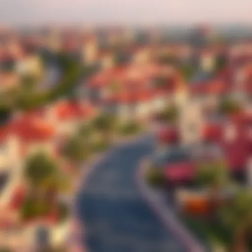 Overview of Discovery Gardens residential area