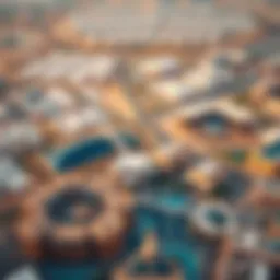 Aerial view of Silicon Oasis showcasing its modern architecture