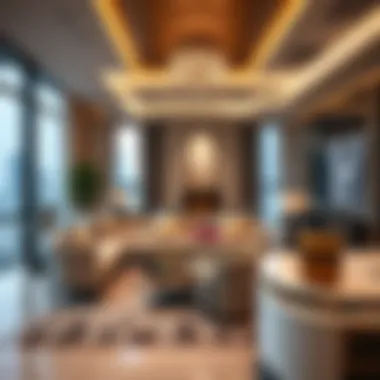 Luxurious interior living space designed for elegance and comfort