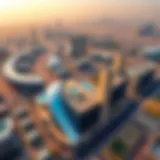 Aerial view of Viva Motor City showcasing its sprawling layout and modern architecture