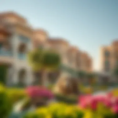 Lush landscaping in Wasl Oasis 2