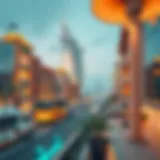 Stylish modern architecture of Wasl Oasis 2