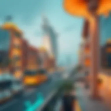 Stylish modern architecture of Wasl Oasis 2